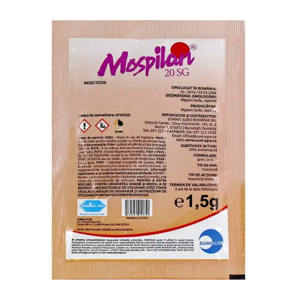 INSECTICID Mospilan - insecticid sistemic cu efect rapid