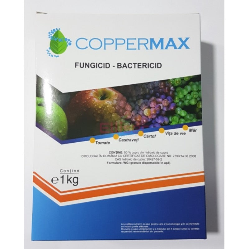 FUNGICID Coppermax pentru combaterea bolilor la Cartof, Castraveti, Tomate, Var si Vita de vie.