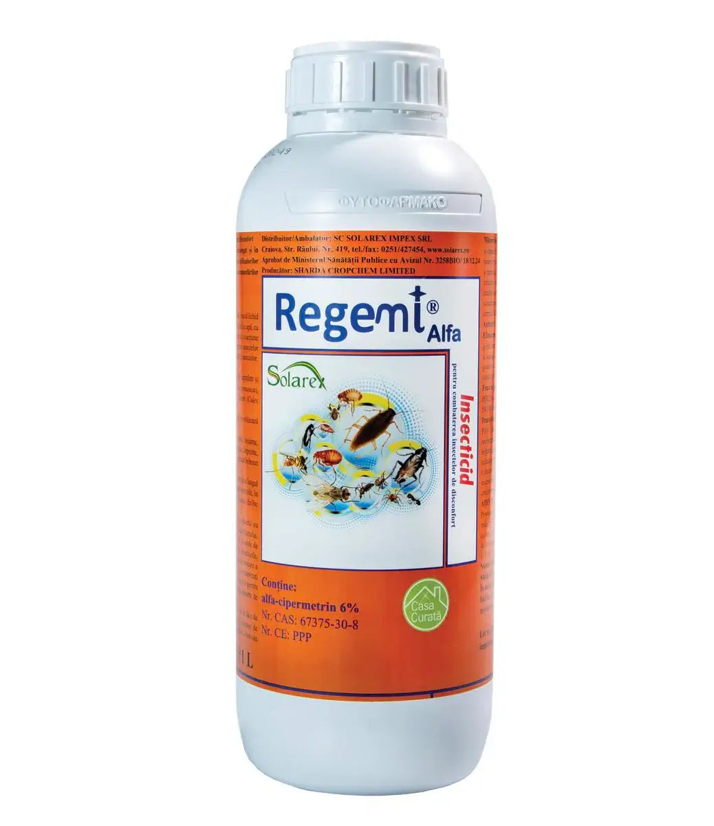 Insecticid Regemy Alfa SC cu efect de soc pentru gandaci si furnici