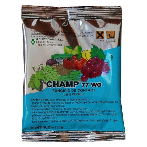 FUNGICID Champ 77 WG Fungicid cupric pentru mana si arsuri