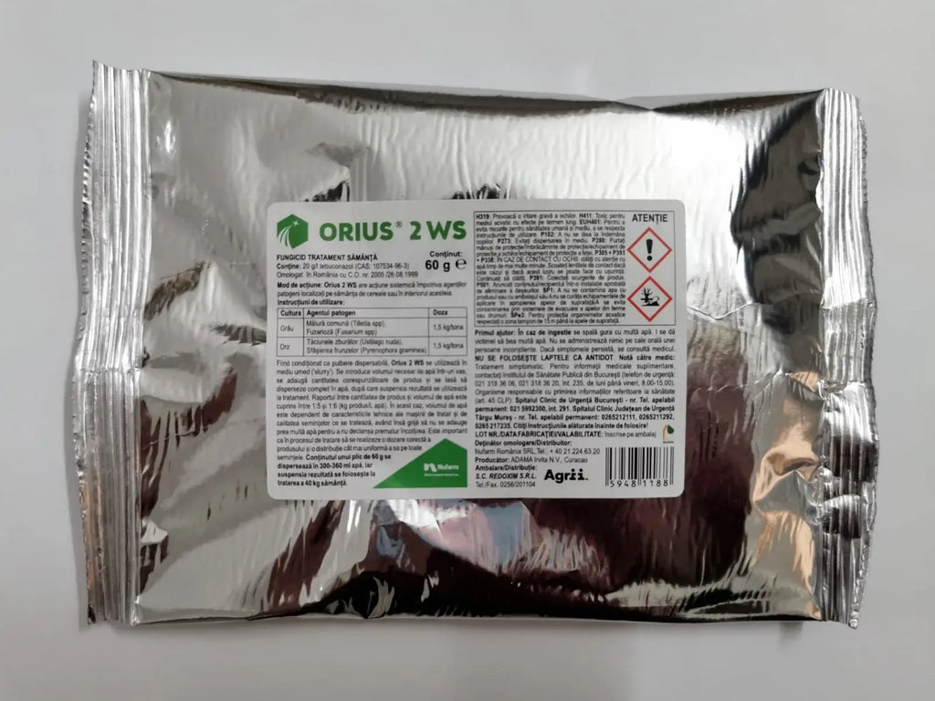Fungicid Orius 2 WS - Tratament sămânță cereale (Tebuconazol 2%)