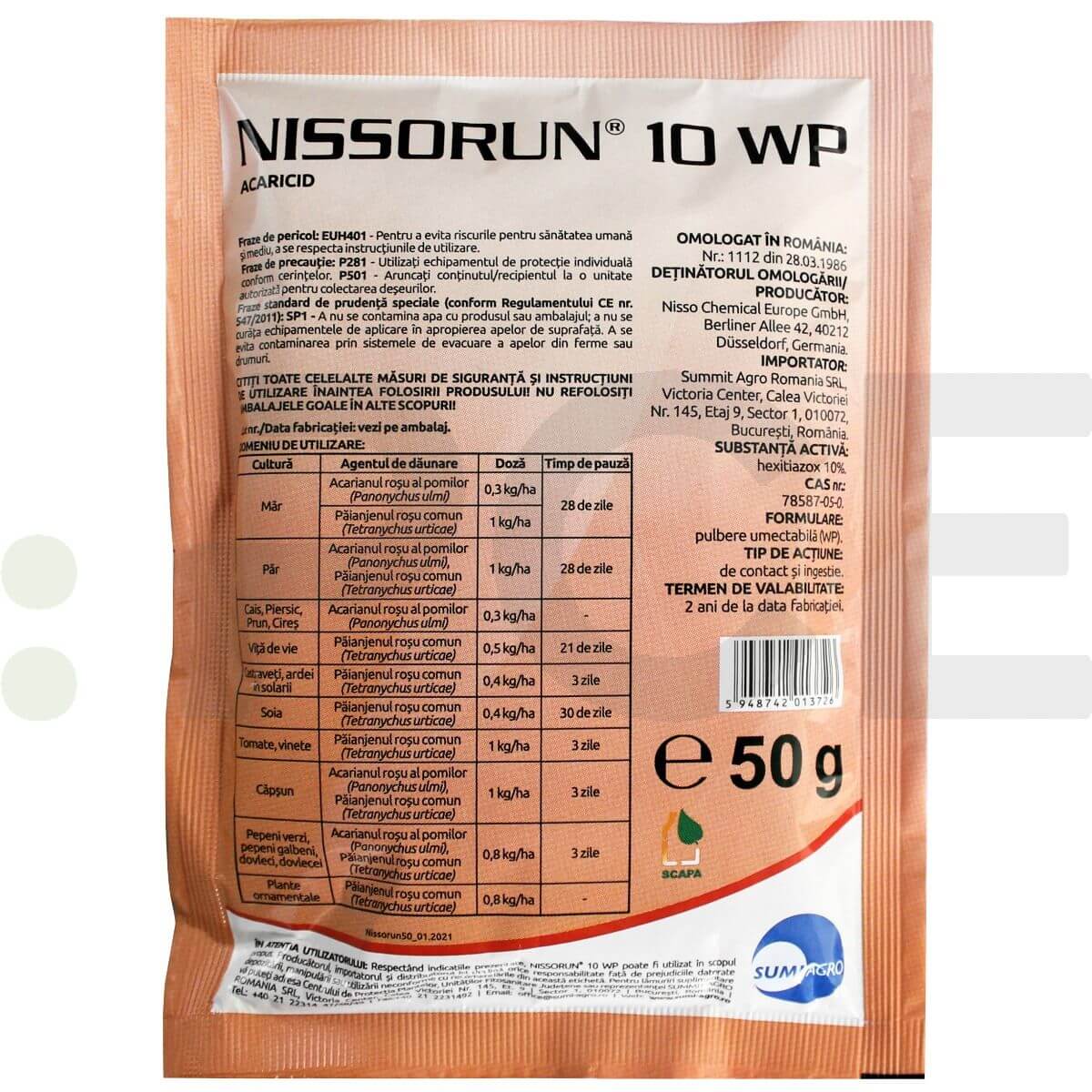 acaricid nissorun 10 wp
