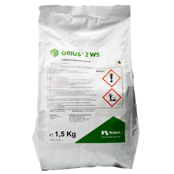 Fungicid Orius 2 WS - Tratament sămânță cereale (Tebuconazol 2%)